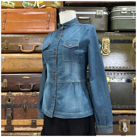 2004 Anthro “Perfect Denim Jacket” by Louie - Picture 9 of 11